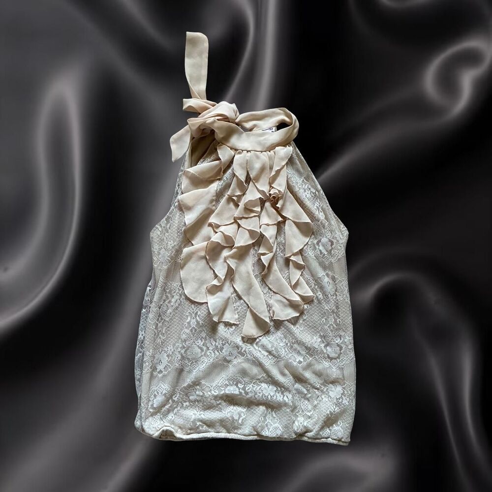 Y2K Ruffle Lace Blouse